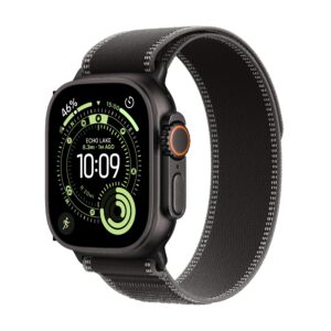APPLE Apple Watch Ultra 3 (GPS + Cellular) 49 mm Black Titanium Case with Black Trail Loop, M/L (MF1H4KS/A)