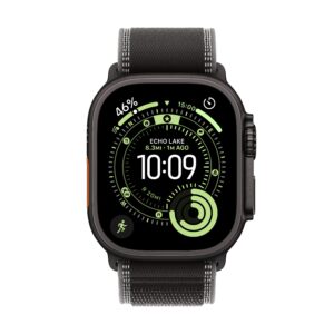 APPLE Apple Watch Ultra 3 (GPS + Cellular) 49 mm Black Titanium Case with Black Trail Loop, M/L (MF1H4KS/A)