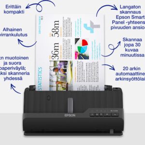 EPSON WorkForce ES-320W -A4 scanner, wireless (B11B270401)
