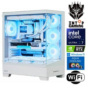 INTOP AQUA Ultra 7 270K Plus 64GB DDR5 1TB SSD M.2 NVME + 4TB RTX 5080 16GB Wi-Fi WIN11 (RW86078WH)
