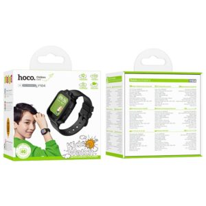 HOCO Y104 4G Smartwatch For Kids with Call Function, Black