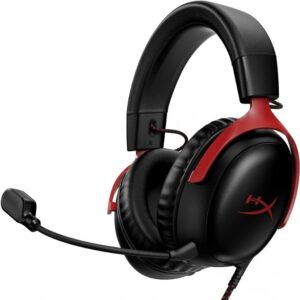 HyperX Cloud III Gaming Headset, Black/Red (727A9AA)