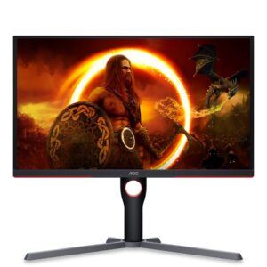 AOC 25G3ZM/BK 24.5-inch 1ms Full HD VA LED 16:9 240Hz Gaming Monitor, Black/Red