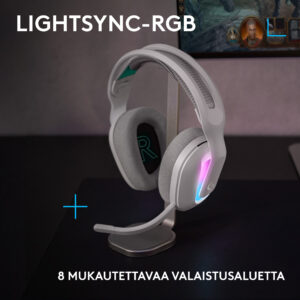 Logitech G522 Lightspeed Gaming Headset, White (981-001550)