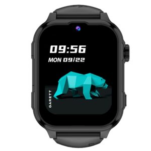 GARETT Smartwatch Kids Hero Pro 4G with Face Unlock / GPS / GEO Location / WhatsApp / Rotary Button / Kids Size Strap, Black (HERO_PRO_4G_BLK)