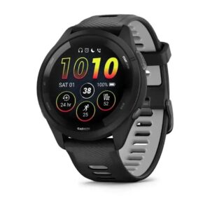 Garmin Forerunner 165 Smartwatch, Black/Slate Grey (010-02863-20)